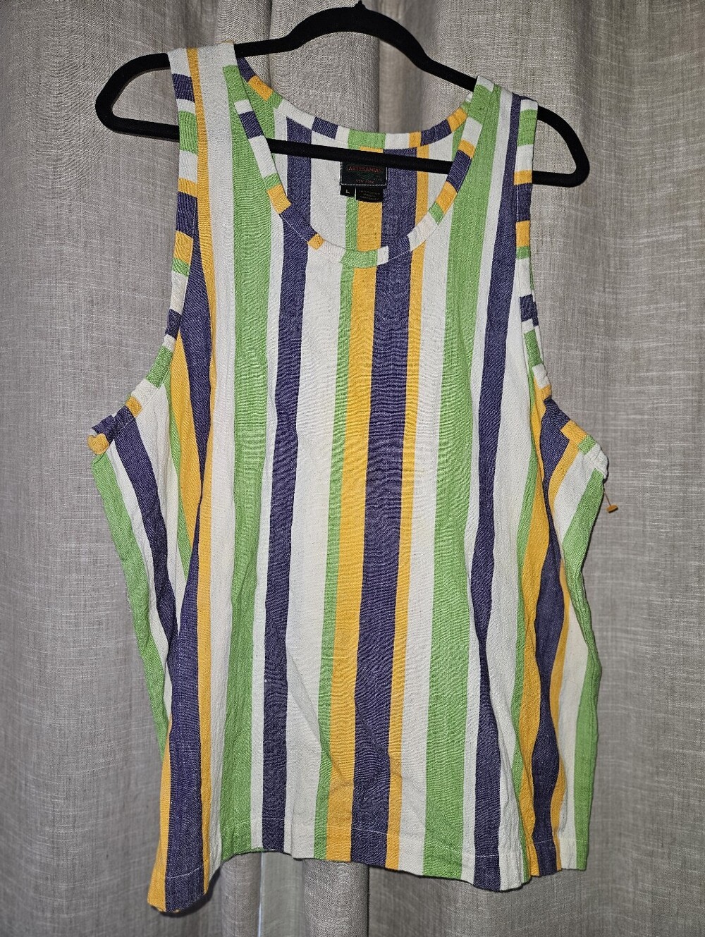 Artesanias New York Multi-color Striped Tank Large